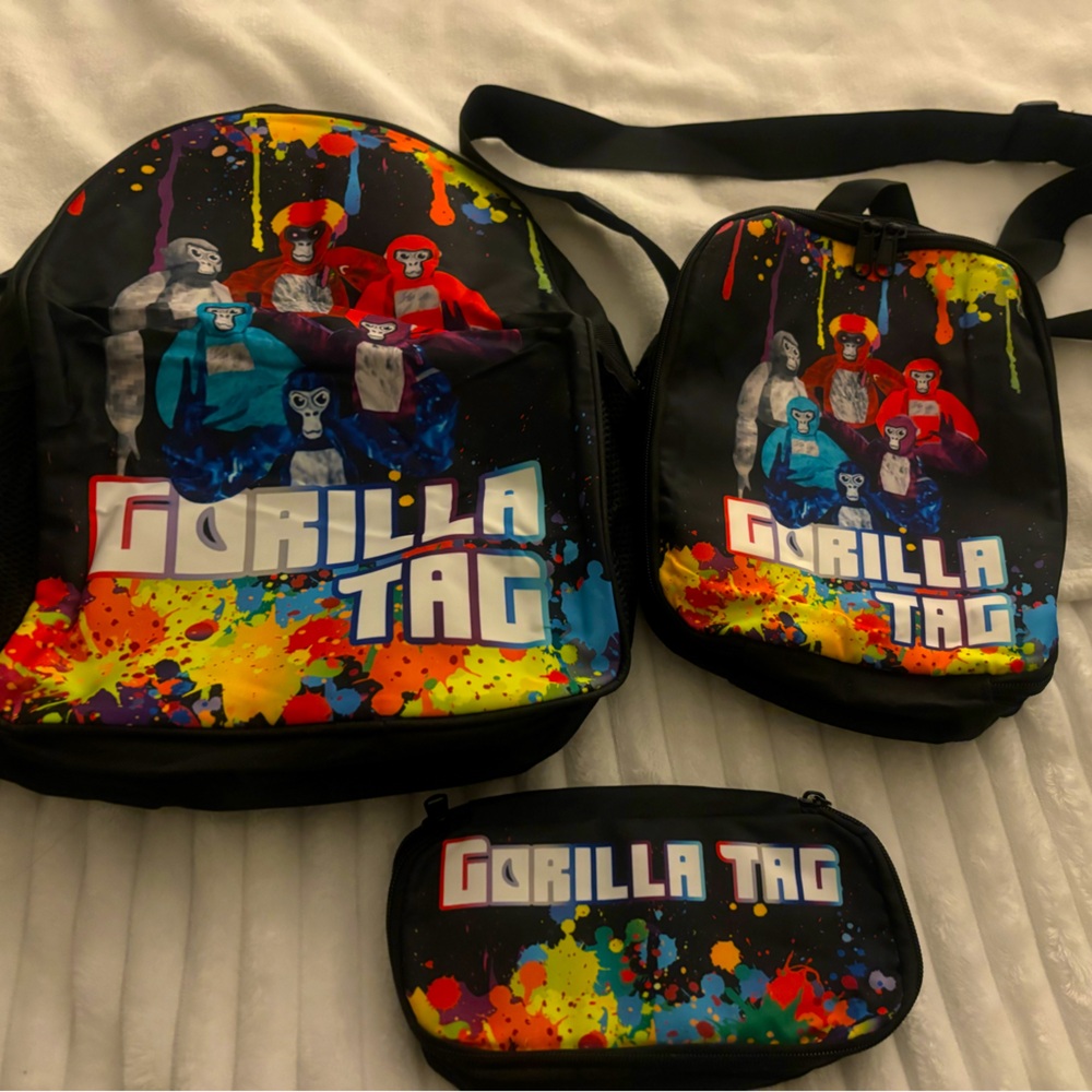 Gorilla Tag backpack set